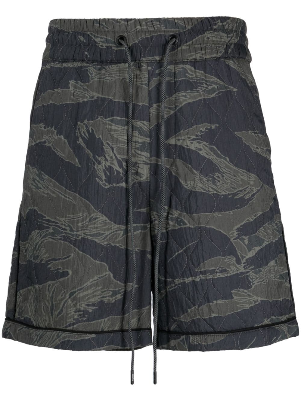 Mostly Heard Rarely Seen Gesteppte Joggingshorts mit Camouflage-Print - Grün von Mostly Heard Rarely Seen