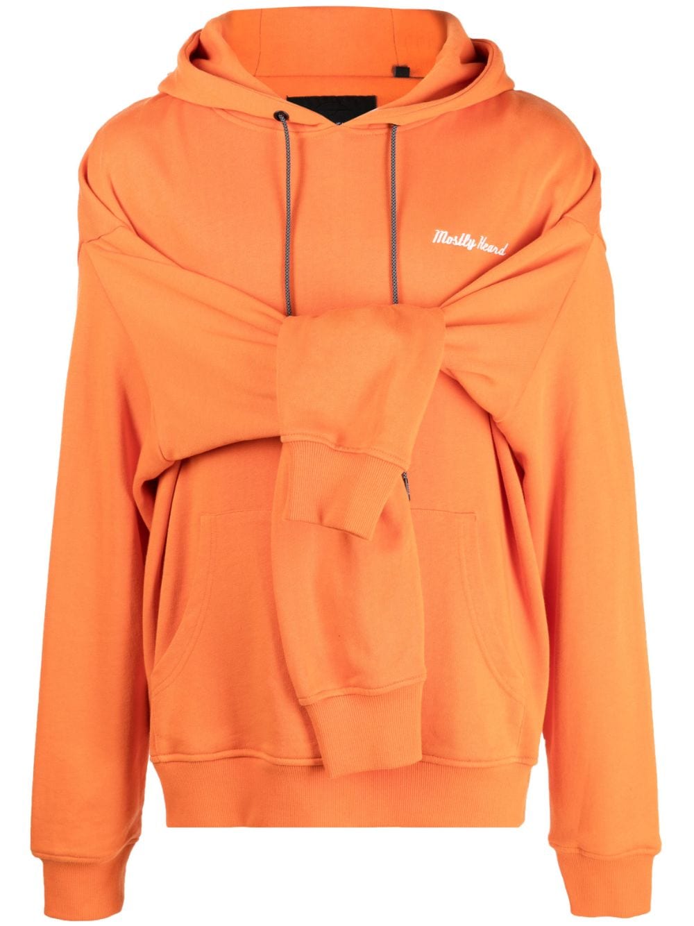 Mostly Heard Rarely Seen Hoodie im Layering-Look - Orange von Mostly Heard Rarely Seen