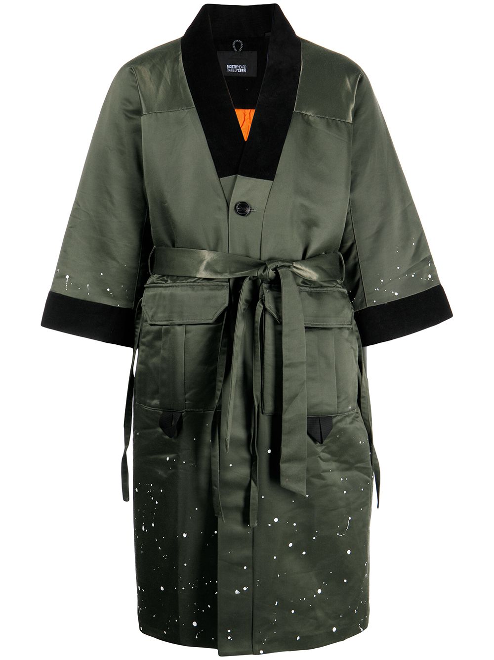 Mostly Heard Rarely Seen Mantel im Kimono-Look - Grün von Mostly Heard Rarely Seen