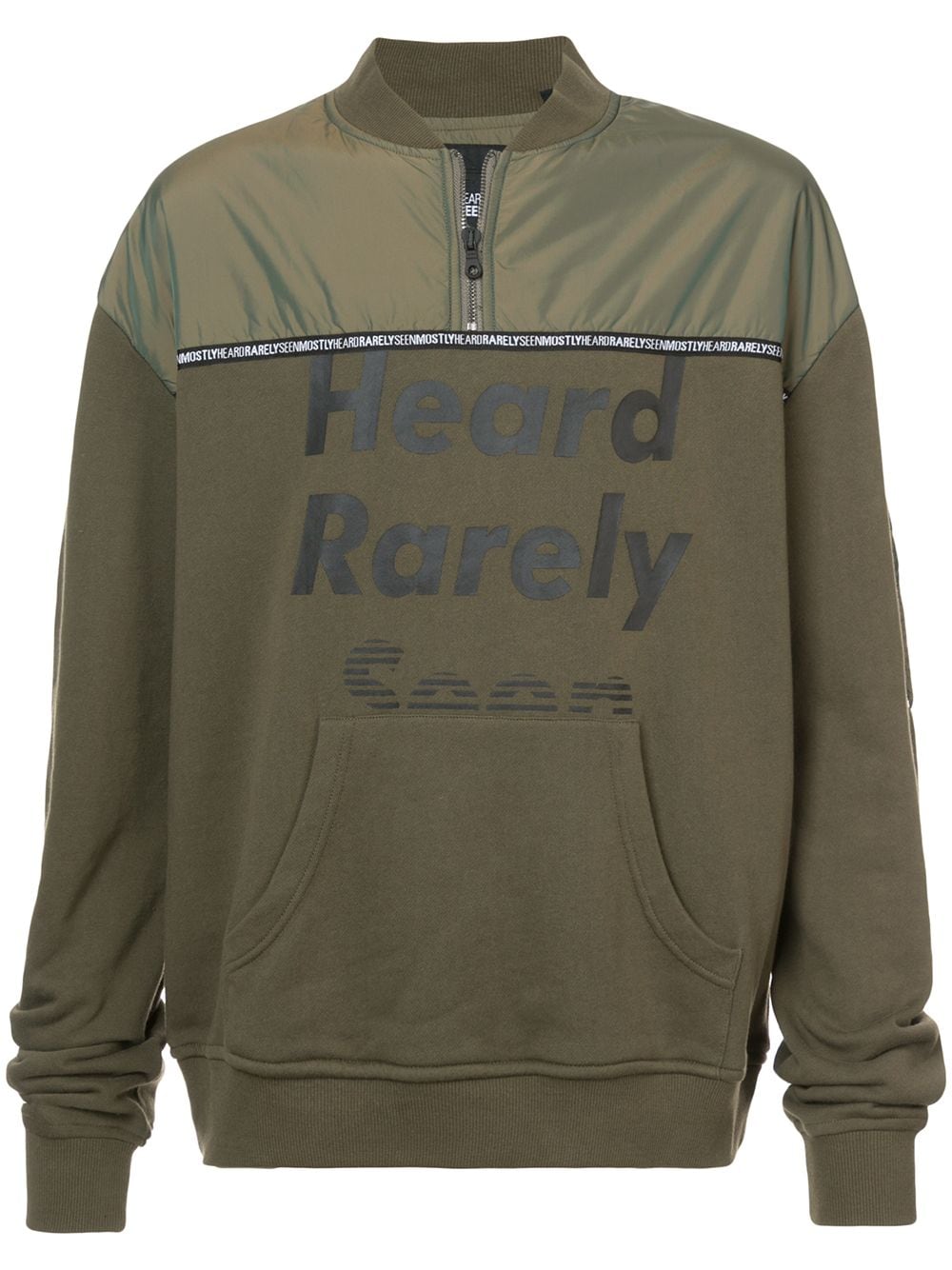 Mostly Heard Rarely Seen Sweatshirt mit Einsatz - Grün von Mostly Heard Rarely Seen