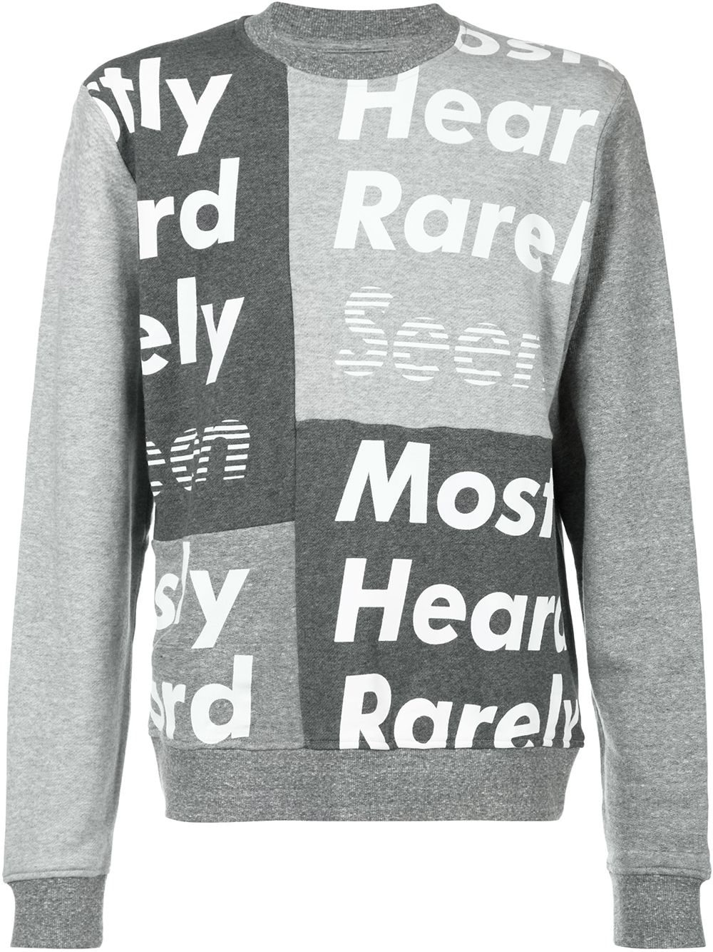 Mostly Heard Rarely Seen Sweatshirt mit Logo-Print - Grau von Mostly Heard Rarely Seen