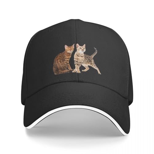 Basecap Bengal Katze Rasse Bilder Baseballkappe Gentleman Hut Benutzerdefinierte Kappe Pferdehut Thermovisier Männer Mützen Damen von MotHaF