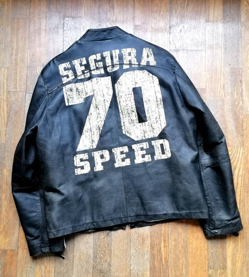 Second Hand Beautiful Segura 70 "Cafe Racer" Style Cowhide Jacket Size Xl For Men von MotardGermany