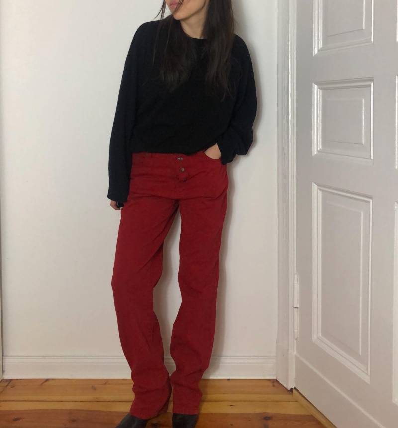 Vintage Jeans Beige Oversized Fit Baggy Jeans Größe M von MothLabVintage