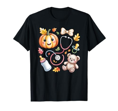 Mother Baby Nurse Fall Vibes Pumpkin Stethoscope T-Shirt Mother Baby Nurse Fall Vibes Pumpkin Stethoscope T-Shirt von Mother Baby Nurse Fall