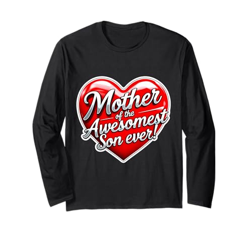 Mutter des tollsten Sohnes aller Zeiten Muttertag Geburtstag Mama Langarmshirt von Mother Of The Awesomest Son Ever Products