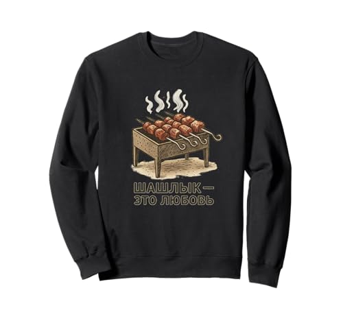 Schaschlik Mangal Russische Geschenk für Männer & Frauen Sweatshirt von Mother Russia Designs