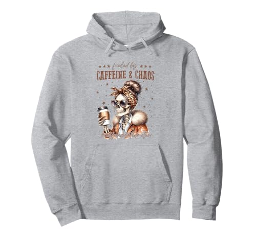 Angetrieben von Koffein und Chaos Westen Muttertag Mama Mama Pullover Hoodie von Mother's Day Apparel Loving Mom Gifts for Women