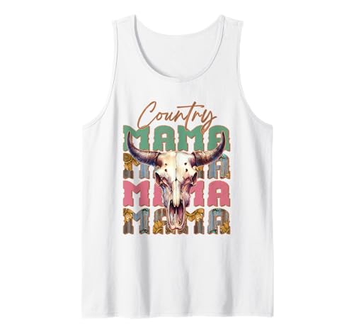 Country Mama Westen Muttertag Mama Mama Tank Top von Mother's Day Apparel Loving Mom Gifts for Women