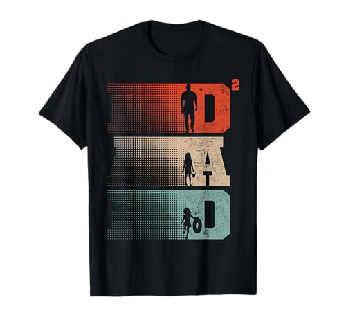 Papa Squared Vatertag Zwei Mädchen Zwei Töchter Vater T-Shirt Papa Squared Vatertag Zwei Mädchen Zwei Töchter Vater T-Shirt von Mother's Day Father's Day Mother Gift Ideas