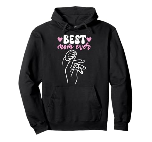 Beste Mama Aller Zeiten Baby Hand Herz Mutterschaft Familie Mama Elternteil Pullover Hoodie von Mother's Day Gifts For Women With Mom Graphic
