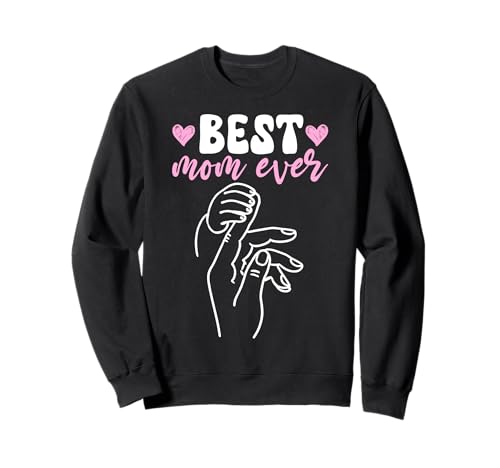 Beste Mama Aller Zeiten Baby Hand Herz Mutterschaft Familie Mama Elternteil Sweatshirt Beste Mama Aller Zeiten Baby Hand Herz Mutterschaft Familie Mama Elternteil Sweatshirt von Mother's Day Gifts For Women With Mom Graphic