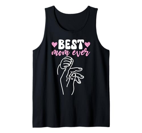 Beste Mama Aller Zeiten Baby Hand Herz Mutterschaft Familie Mama Elternteil Tank Top von Mother's Day Gifts For Women With Mom Graphic