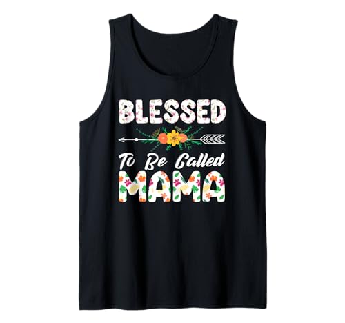 Gesegnet, Mama Floral genannt zu Werden, Eltern, Mutterschaft, Frauen Tank Top von Mother's Day Gifts For Women With Mom Graphic