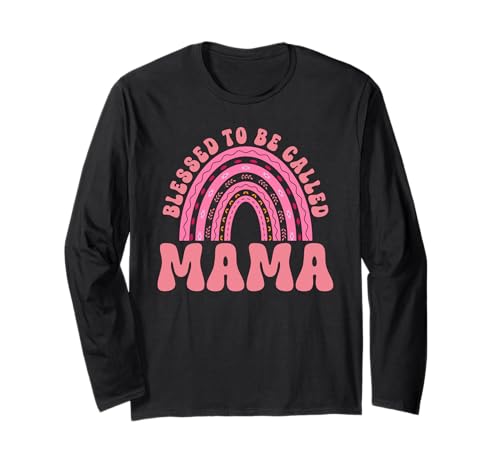 Gesegnet, Mama Rainbow Motherhood Parent Mommy genannt zu Werden Langarmshirt Gesegnet, Mama Rainbow Motherhood Parent Mommy genannt zu Werden Langarmshirt von Mother's Day Gifts For Women With Mom Graphic