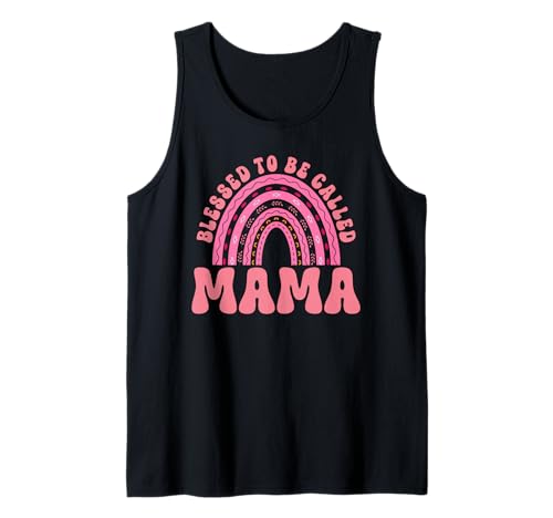 Gesegnet, Mama Rainbow Motherhood Parent Mommy genannt zu Werden Tank Top Gesegnet, Mama Rainbow Motherhood Parent Mommy genannt zu Werden Tank Top von Mother's Day Gifts For Women With Mom Graphic