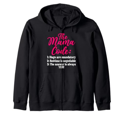The Mama Code Lustiges Mutterschaftsleben Elternteil Mama Kapuzenjacke The Mama Code Lustiges Mutterschaftsleben Elternteil Mama Kapuzenjacke von Mother's Day Gifts For Women With Mom Graphic