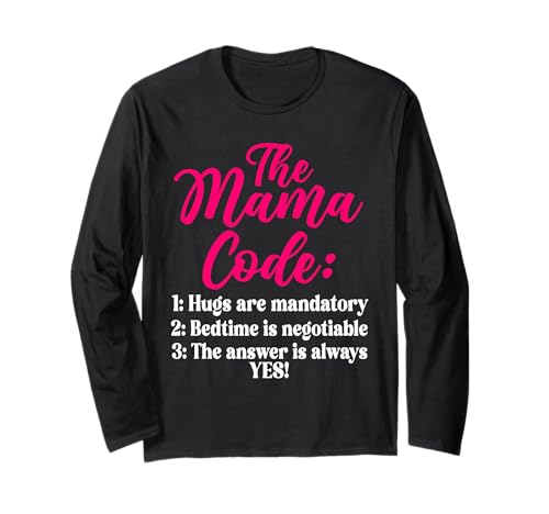 The Mama Code Lustiges Mutterschaftsleben Elternteil Mama Langarmshirt The Mama Code Lustiges Mutterschaftsleben Elternteil Mama Langarmshirt von Mother's Day Gifts For Women With Mom Graphic