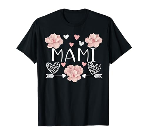 Mami Shirt für Damen Rosa Blumen Muttertag Mami T-Shirt Mami Shirt für Damen Rosa Blumen Muttertag Mami T-Shirt von Mother's Day - Mami Pink Flowers