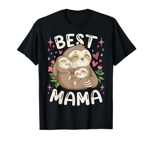 Beste Mama, Mutter-Kind-Faultiere, Muttertag T-Shirt von Mother's Day Mom Grandma Gift Ideas by Conreo