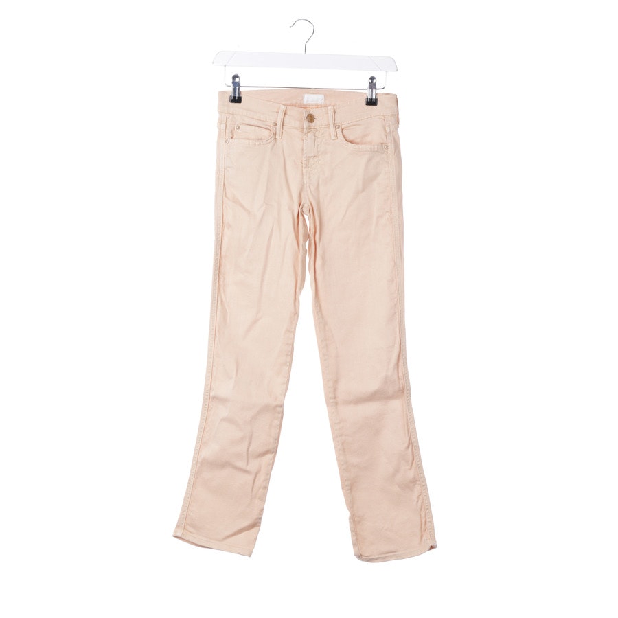 Mother Jeans Straight Fit W24 Beige von Mother