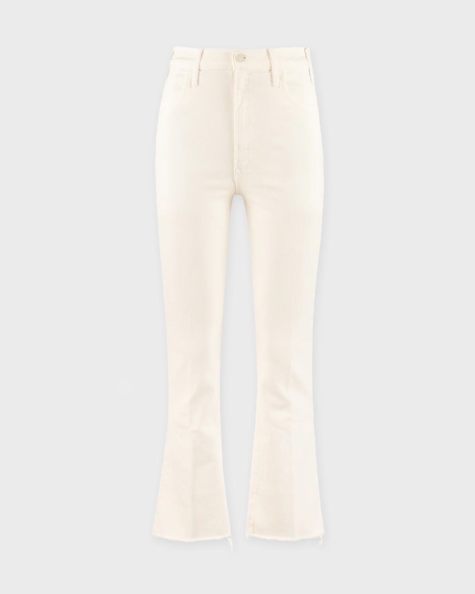 Mother Jeans The Hustler Ankle Fray Cream von Mother