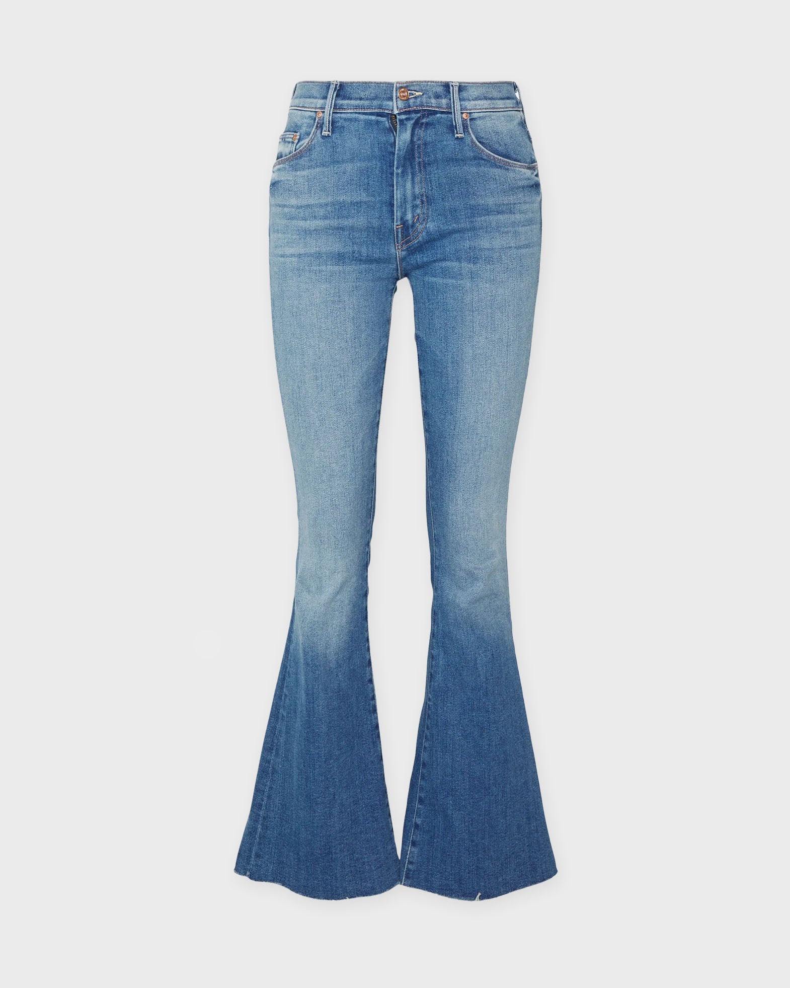 Mother Jeans The Weekkender Fray Light blue wash von Mother