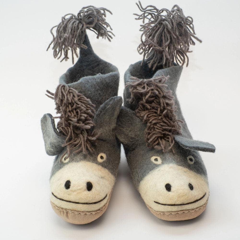 Esel Filzpantoffeln Boots von MotherEarthMunich