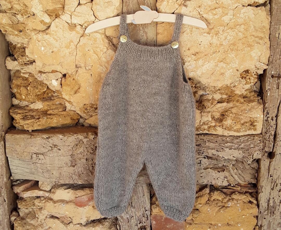 Alpaka-Overall „Kokosnuss" von MotherGooseFR