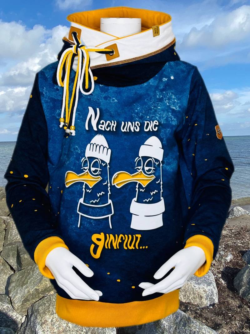 Damen Hoodie Gr. 40 Nach Uns Die Ginflut von MotherandMeDIY