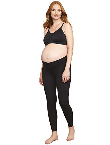 Motherhood Maternity Damen Bump Start 2 Pack Under Belly Full Length Leggings, schwarz/grau, X-Groß von Motherhood Maternity