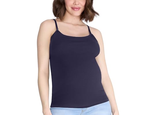 Motherhood Maternity Damen top mit Clip, Verstellbare Träger Zum Stillen Pullunder, Marineblau, 3X von Motherhood Maternity