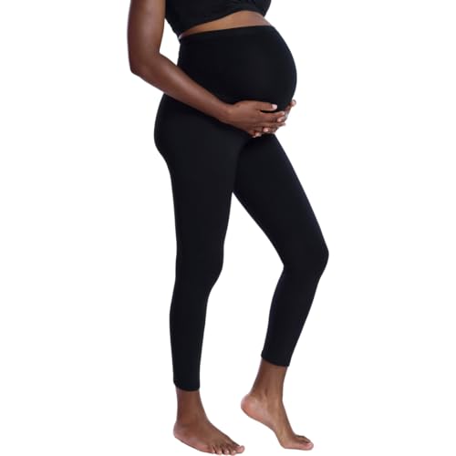 Motherhood Maternity Damen Essential Stretch Full Length Secret Fit Belly Leggings, schwarz, Mittel von Motherhood Maternity