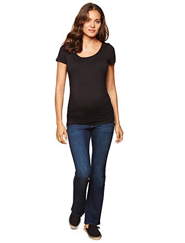 Motherhood Maternity Damen Indigo Blue Stretch Secret Fit Belly Boot Cut Jeans, dunkle Waschung, X-Klein von Motherhood Maternity