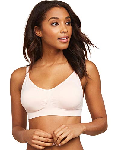 Motherhood Maternity Damen Seamless Clip Down Nursing Bra BH mit voller Abdeckung, Undurchsichtige, Blush, Large von Motherhood Maternity
