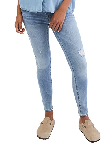 Motherhood Maternity Damen Sustainable Secret Fit Over The Belly Skinny Leg Pregnancy with Pockets Jeans, Light wash, X-Klein von Motherhood Maternity