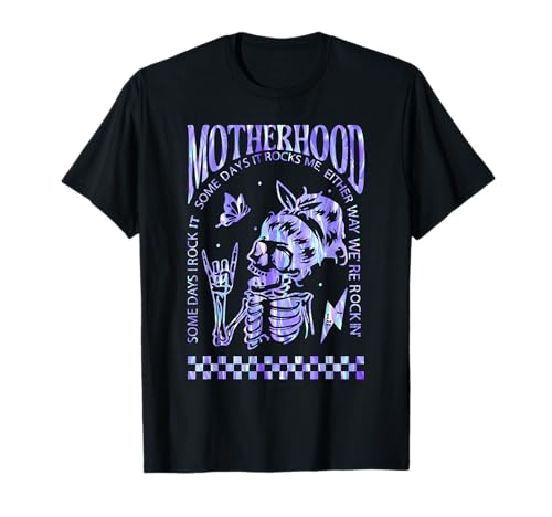 Motherhood Rockin' The Mother's Day 2024 Epic Glow Geschenk für Mama T-Shirt von Motherhood Rock Funny Rock Apparel For Mothers Day