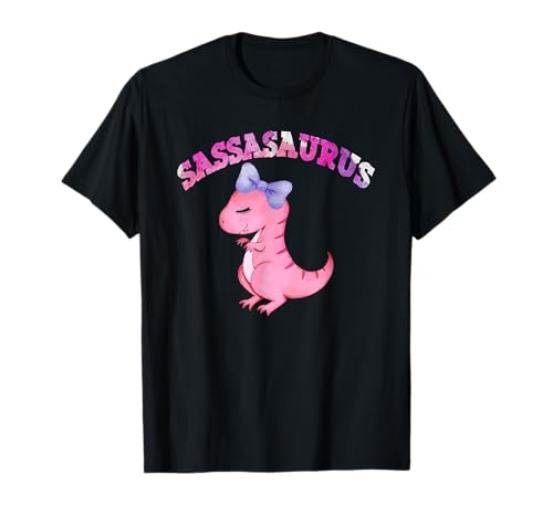 Sassasaurus süßes Mädchen Dinosaurier Lustiger Muttertag T-Shirt von Mothers Day Funny Dino Lover - DressedForDuty