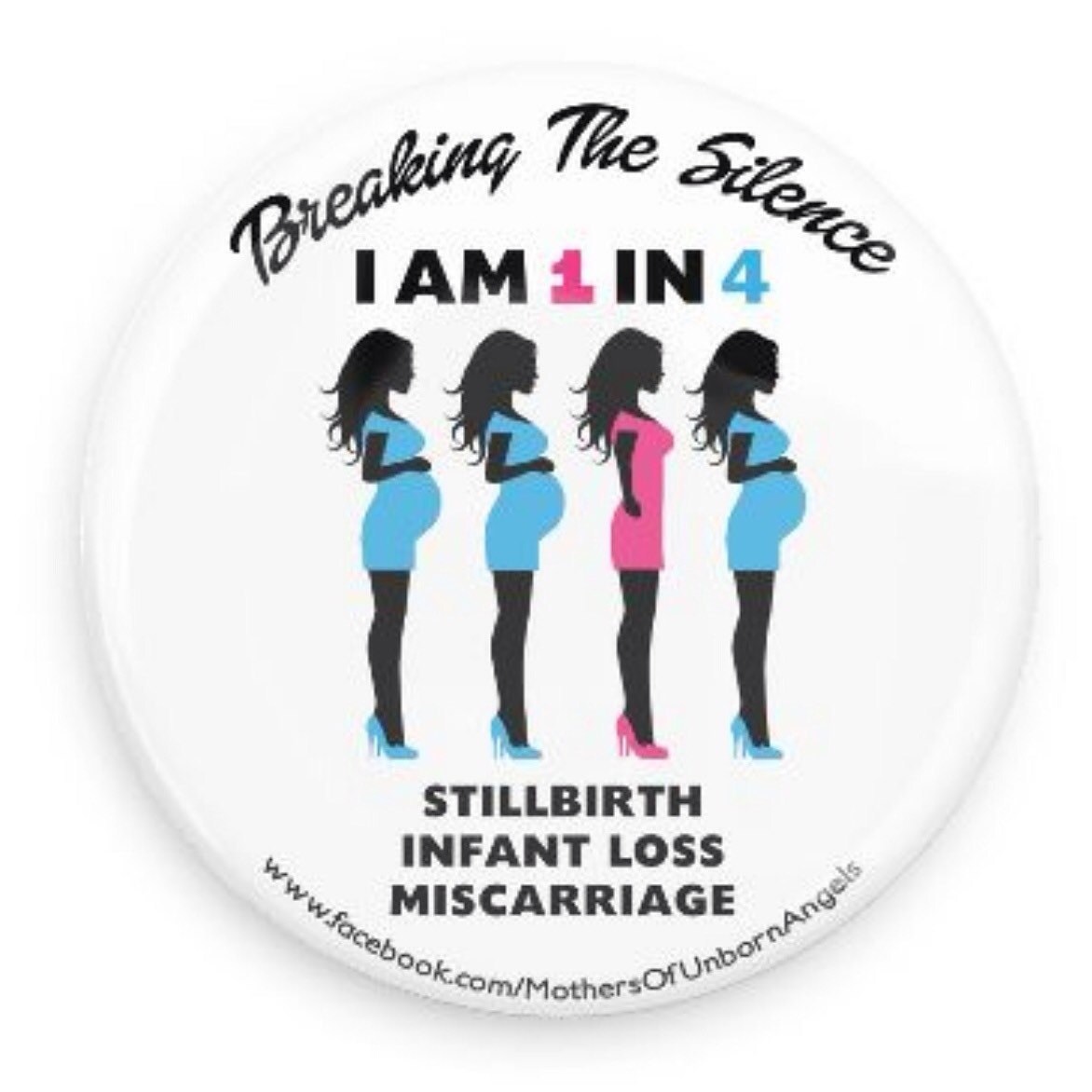 Jeder Vierte Bewusstsein Button Pin Jeder Vierte Bewusstsein Button Pin von MothersOfUnbornAngel