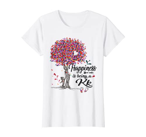 Damen Baum - Das Glück wird KK - Fußabdrücke - Grandmatee T-Shirt Damen Baum - Das Glück wird KK - Fußabdrücke - Grandmatee T-Shirt von Mothertee