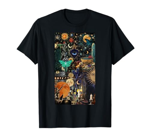Vintage Motte Collage Halbmond Girly Aesthetic T-Shirt Vintage Motte Collage Halbmond Girly Aesthetic T-Shirt von Moths Collage Moon Aesthetic