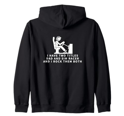 SIM Racer and Dad Proud Men Lustiges SIM-Rennen Kapuzenjacke von Motion Racing Simulator Designs For Simracing Fans
