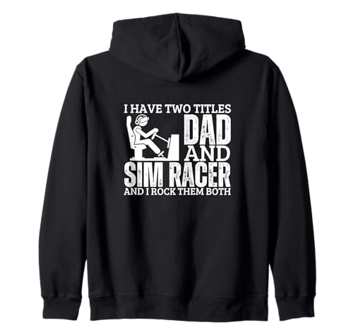 SIM Racer and Dad Proud Men Lustiges SIM-Rennen Kapuzenjacke von Motion Racing Simulator Designs For Simracing Fans