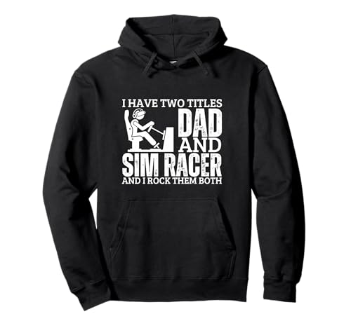 SIM Racer and Dad Proud Men Lustiges SIM-Rennen Pullover Hoodie von Motion Racing Simulator Designs For Simracing Fans