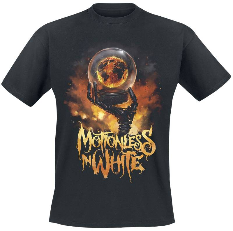 Motionless In White T-Shirt - Scoring The End Of The World - S bis XXL - für Männer - Größe L - schwarz  - Lizenziertes Merchandise! von Motionless In White