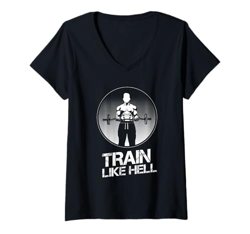 Damen Fitness Spruch Motivation Fitnessstudio Kleidung Bodybuilder T-Shirt mit V-Ausschnitt Damen Fitness Spruch Motivation Fitnessstudio Kleidung Bodybuilder T-Shirt mit V-Ausschnitt von Motivation Fitness T-Shirts für Bodybuilder