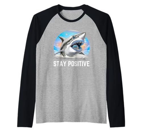 Lustiges Haifisch-Design, Geschenk für Männer, Frauen, Kinder Raglan Lustiges Haifisch-Design, Geschenk für Männer, Frauen, Kinder Raglan von Motivational Good Vibes Ocean Shark Lover Graphic