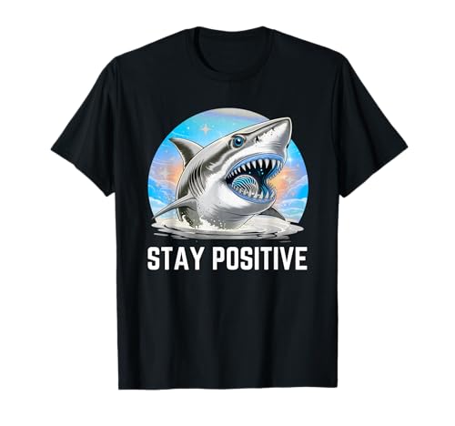 Lustiges Haifisch-Design, Geschenk für Männer, Frauen, Kinder T-Shirt von Motivational Good Vibes Ocean Shark Lover Graphic