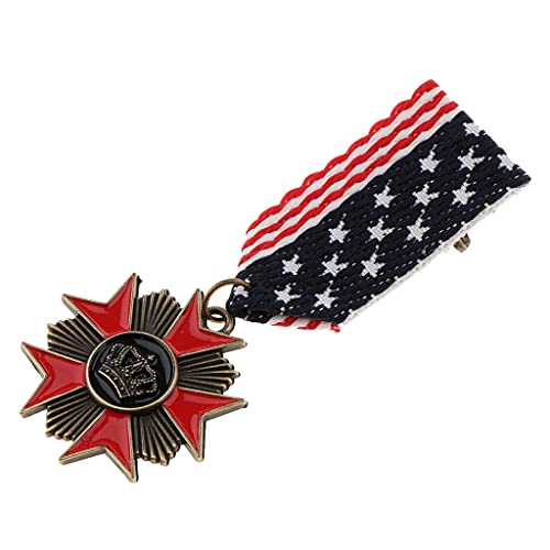 MotiveTech Geometrische Medaille Abzeichen Revers Brosche Militär Uniform Corsage Schmuck, Stil 4 von MotiveTech