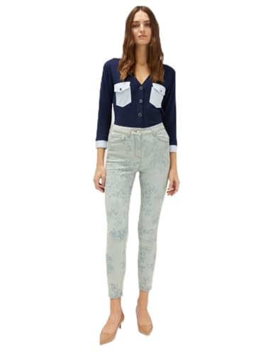 Motivi Printed Denim Skinny Jeans von Motivi